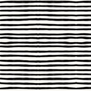 Watercolour stripes, hand drawn stripes, monochrome stripes, black and white, gender neutral, modern || by sunny afternoon