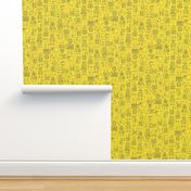 Robot pattern - Yellow