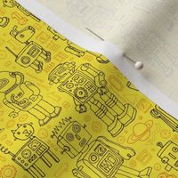 Robot pattern - Yellow