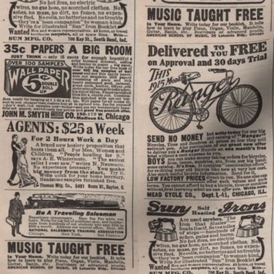 April 1915 Get Rich Quick advertisements