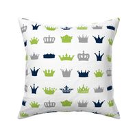 Lime Navy Grey Crowns