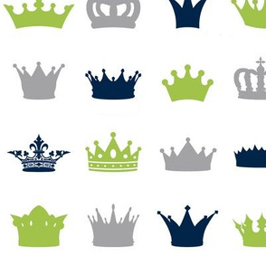 Lime Navy Grey Crowns
