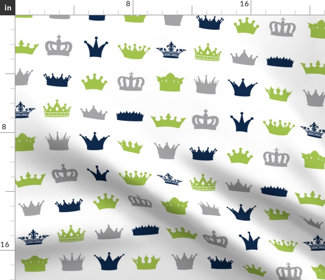 Lime Navy Grey Crowns