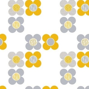 Mod Flower - Yellow