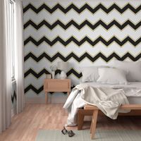 Black Gold Chevron Large