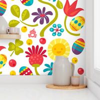 Floral Easter pattern