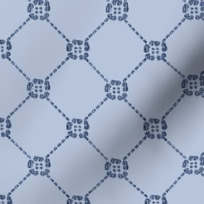 NEW flowery-diamondy MINOAN BLUE on LIGHT CAL-BLUEGREY blwhtfabricdark6LUMIN-Minoanblue--LT-CALblgrey218-15-85bkgr-sRGB-3inch-150_copy