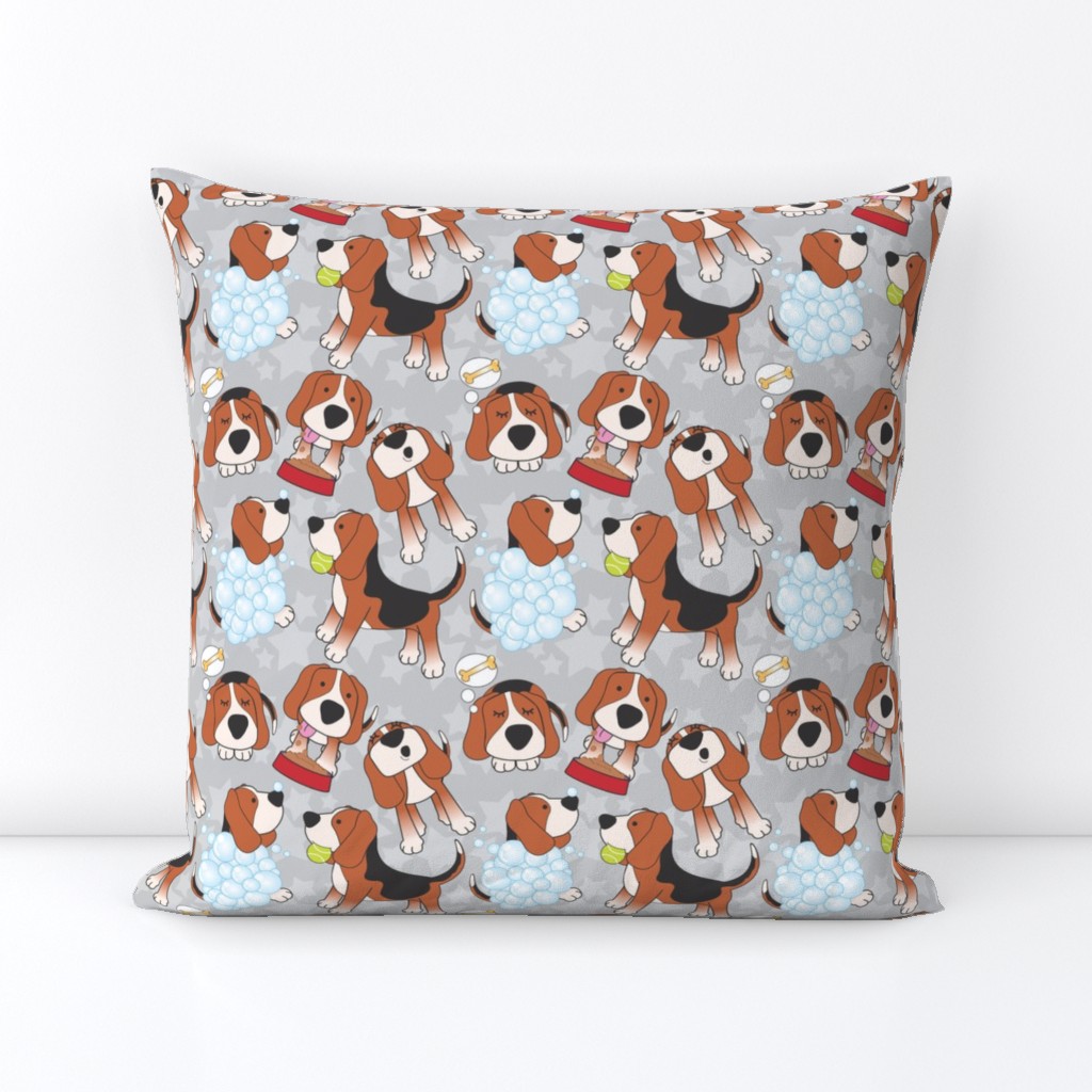 beagles jumbled grey