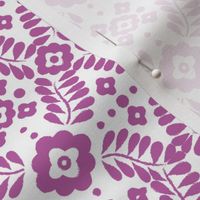 Floral Motif - Radiant Orchid