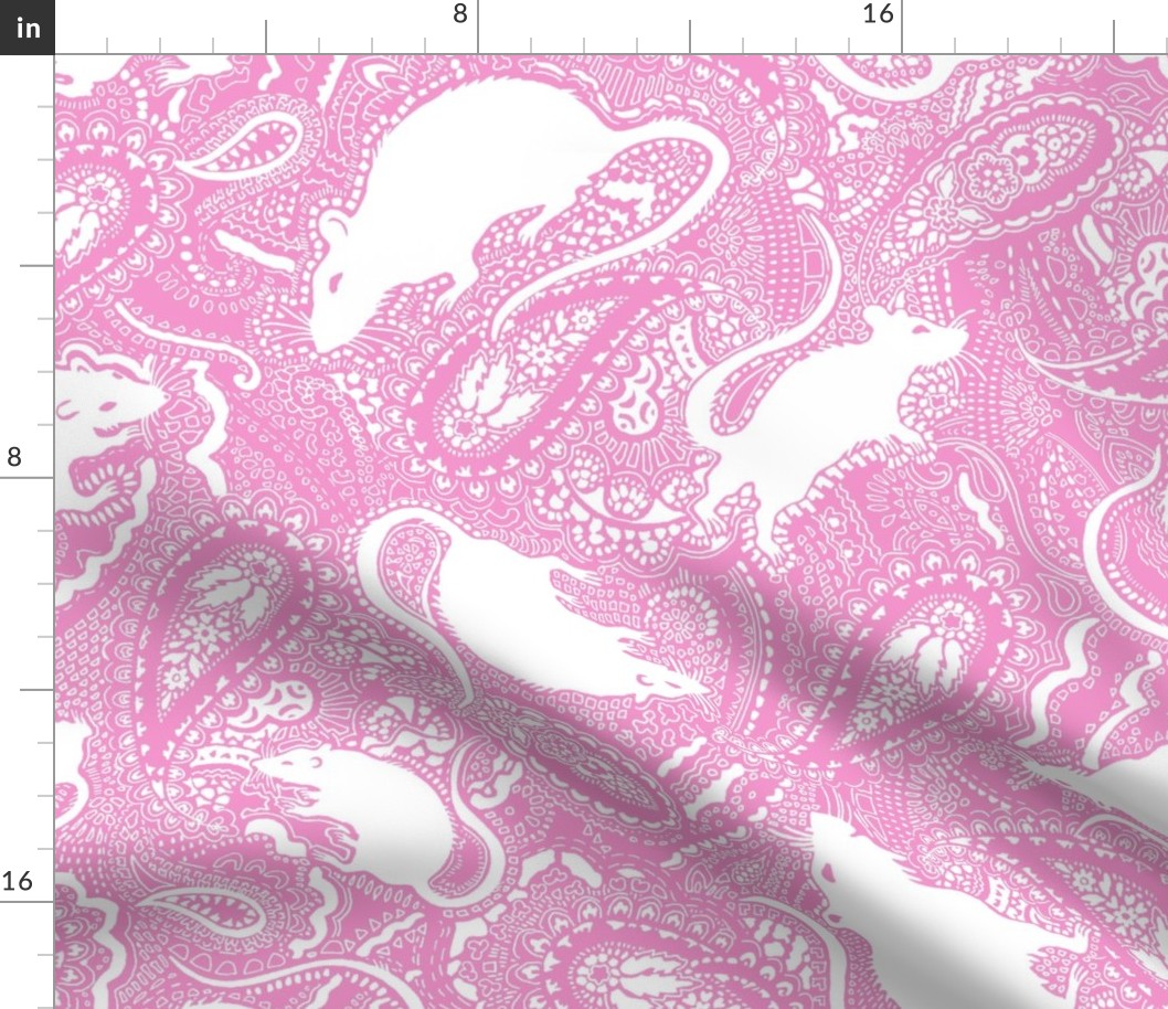 Paisley-Power-LARGE-pink-rat-print-fabric-design