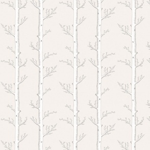 Birch Forest in Antique White // standard