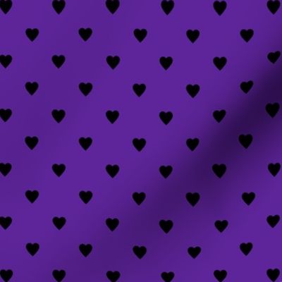 Black Hearts on Purple