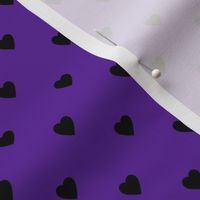 Black Hearts on Purple