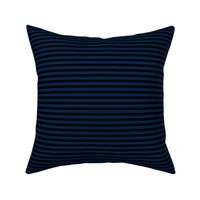 Quarter Inch Navy Blue and Black Horizontal Stripes