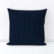 Quarter Inch Navy Blue and Black Vertical Stripes