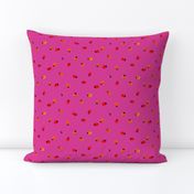 ladybug pink small Braille polka dot