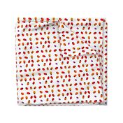 ladybugs with Braille dots on white square