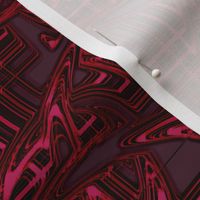 Plaid Liquified Design Red & Pink