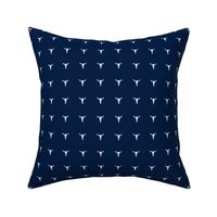 longhorn skull // navy blue kids baby mini dolls dresses