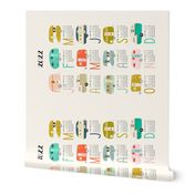 Happy Campers 2022 Tea Towel Calendar