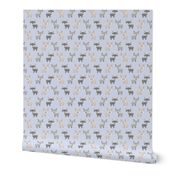 Little deer - grey and blue