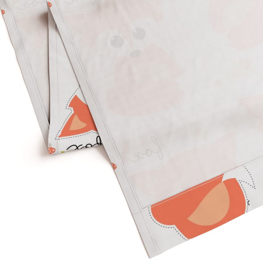 Sew your own baby fox - 2 fronts