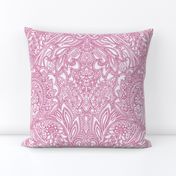 Paisley Lace Outline - reddish pink