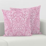 Paisley Lace Outline - reddish pink