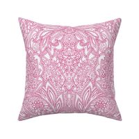 Paisley Lace Outline - reddish pink