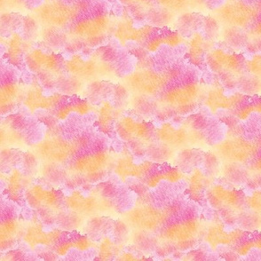 15-05B Pink and Orange Watercolor Clouds_Miss Chiff Designs