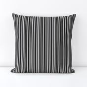 BN1 - Narrow  Black and Grey Stripes 