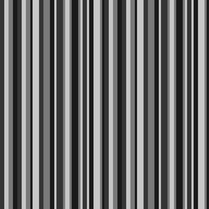 BN1 - Narrow  Black and Grey Stripes 