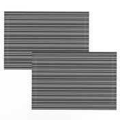 BN1- Narrow Variegated Stripes in Black and Grey - Crosswise