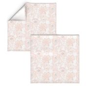 Spring Garden Watercolor Floral in Blush Pink