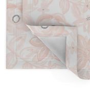 Spring Garden Watercolor Floral in Blush Pink