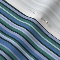 BN3 - Narrow Variegated Stripes in Rustic Blues and Greens