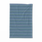 BN3 - Narrow Variegated  Stripes in Rustic Blues and Greens - Crosswise