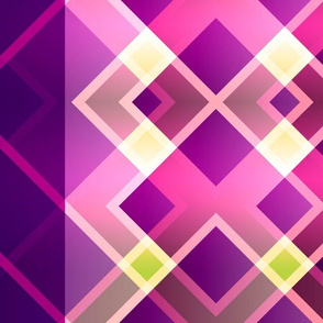Diamond Criss-Cross Purple Pink