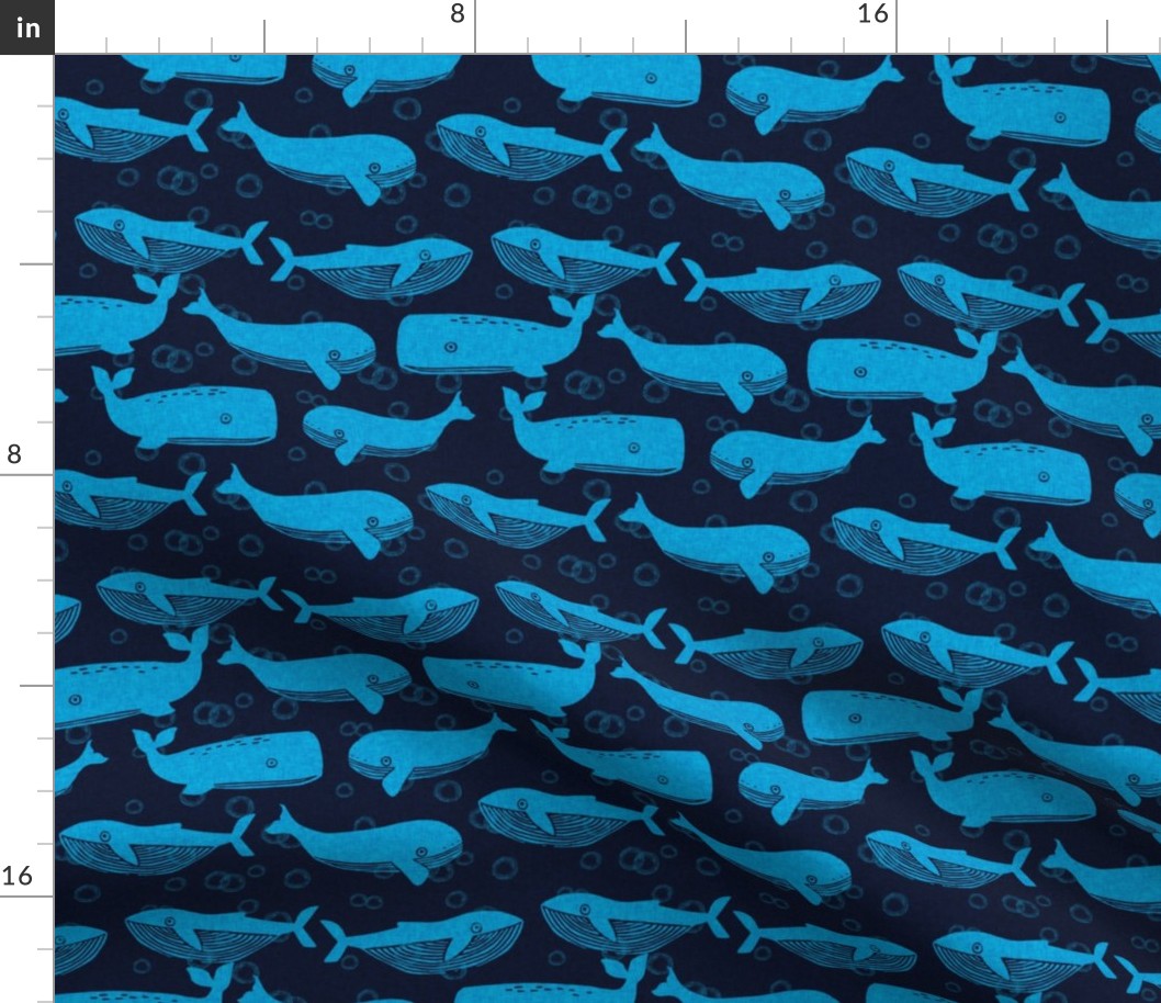 whales // whale ocean animals cute block print linocut animal stamps