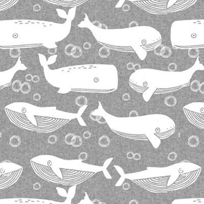 whales // whale ocean kids linocut cute kids baby nursery sweet ocean animals design