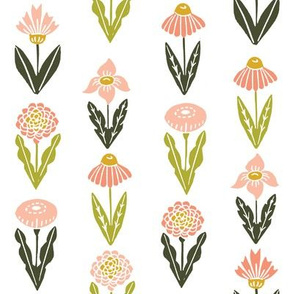 botanica // flowers florals flower blush peach pastel girls nursery baby sweet