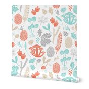 nature // fall autumn soft aqua orange grey kids baby sweet leaves outdoors fall woodland