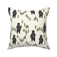 forest bear // camping bear trees forest woodland bears