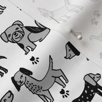 dogs // dog grey kids cute illustration pet dog baby