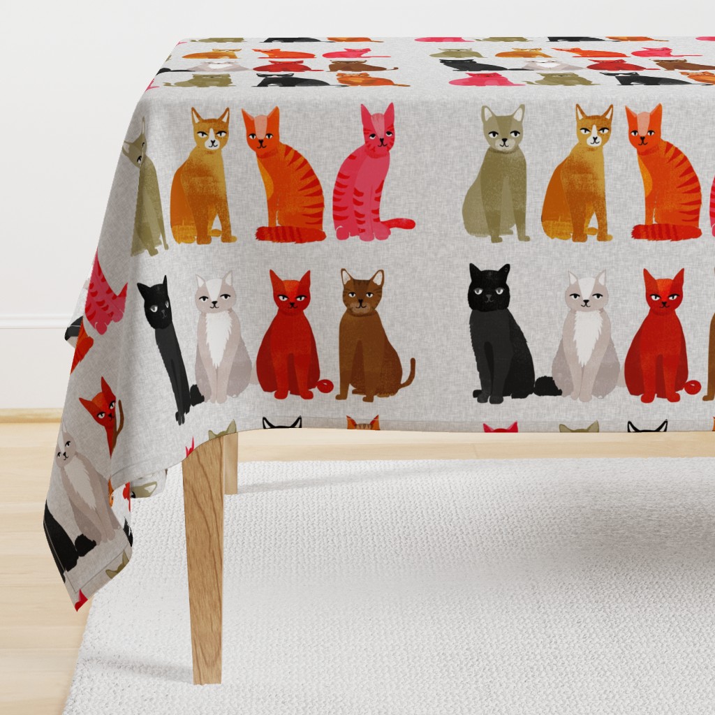 tea towel // light cats kittens cute pets design