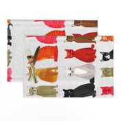 tea towel // light cats kittens cute pets design