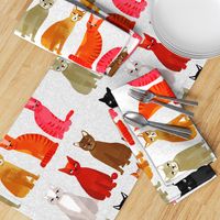 tea towel // light cats kittens cute pets design