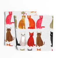 tea towel // light cats kittens cute pets design