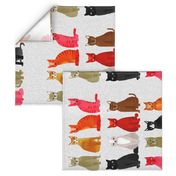 tea towel // light cats kittens cute pets design