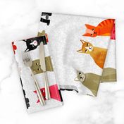 tea towel // light cats kittens cute pets design